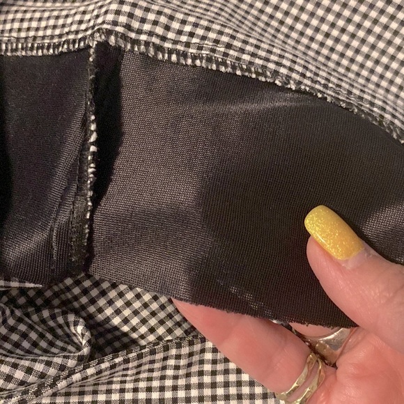 Peck&Peck women’s tummy control pants black white small checkered print sz 4 - Picture 8 of 8